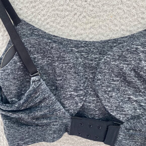 Soma Sports Bra Womens Medium Gray Heather Adjustable Strap Stretch Activewear - Picture 4 of 9